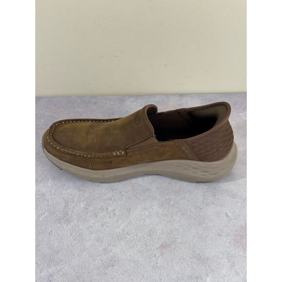 Skechers Parson Oswin Slip-Ins - Desert - Brown - Leather - Men’s 10 - Picture 8 of 10